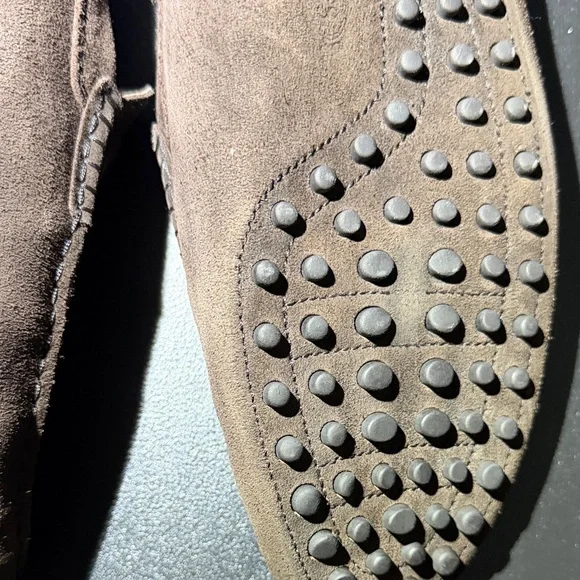 Tod's Dark Brown Suede Driver Loafers men’s size 11 Made in Italy - Picture 9 of 16